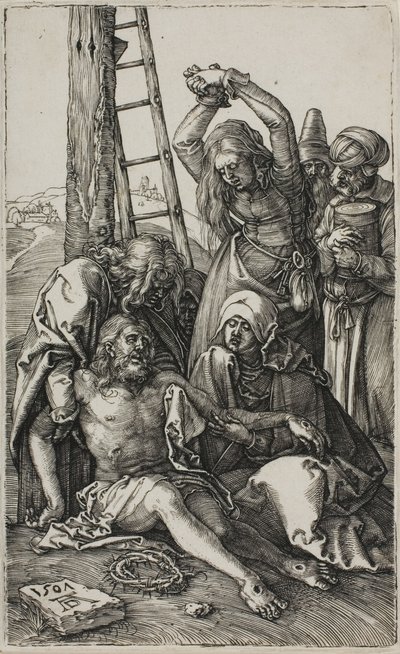 Klaagzang van Christus, uit De Gegraveerde Passie door Albrecht Dürer