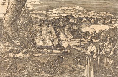 Landschap met het kanon, 1518 door Albrecht Dürer