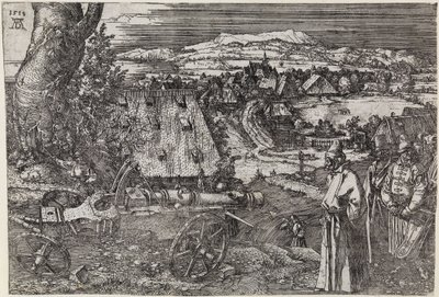 Landschap met kanon (Het grote kanon; Het kanon) door Albrecht Dürer