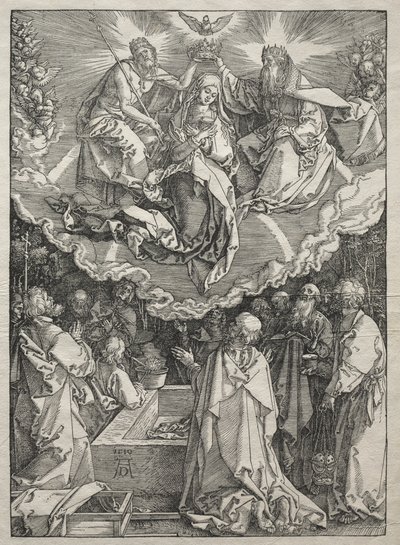 Leven van de Maagd: Hemelvaart van de Maagd door Albrecht Dürer
