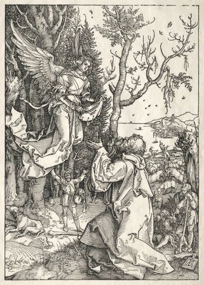 Leven van de Maagd: Joachim en de Engel door Albrecht Dürer