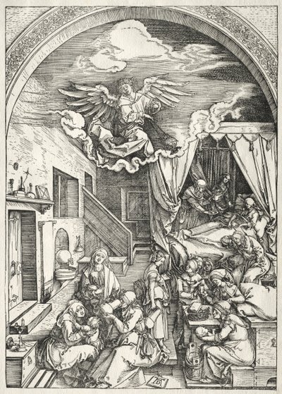 Leven van de Maagd: Geboorte van de Maagd door Albrecht Dürer