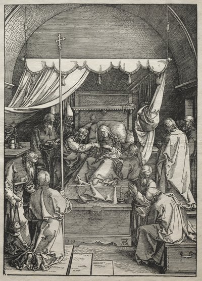 Leven van de Maagd: De dood van de Maagd, 1504-1505 door Albrecht Dürer