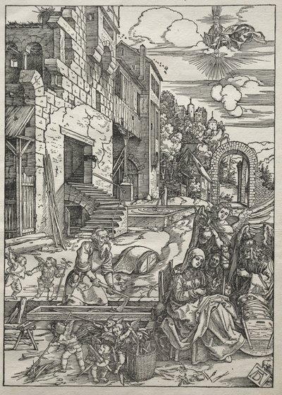 Leven van de Maagd: De Rust in Egypte, 1504-1505 door Albrecht Dürer