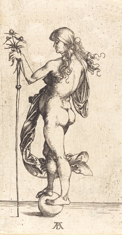 Kleine Fortuna, c. 1496 door Albrecht Dürer