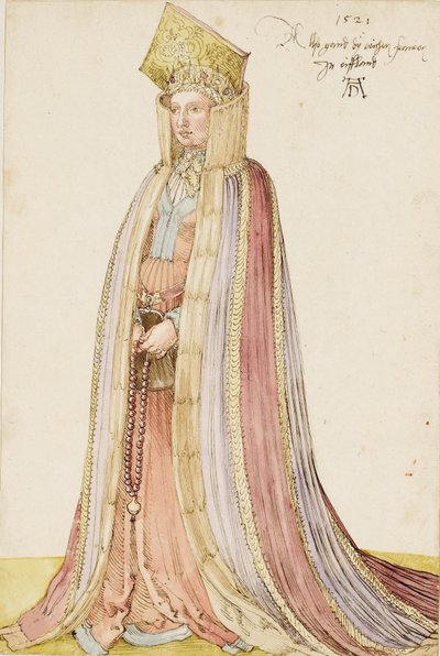 Livonische dame, 1521 door Albrecht Dürer