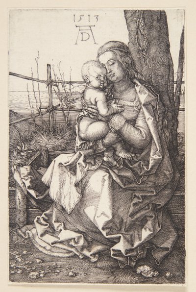 Madonna die borstvoeding geeft door Albrecht Dürer