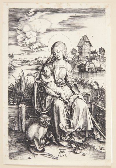 Madonna met de aap door Albrecht Dürer