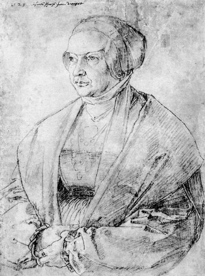 Margarete von Brandenburg-Ansbach, 1525 door Albrecht Dürer