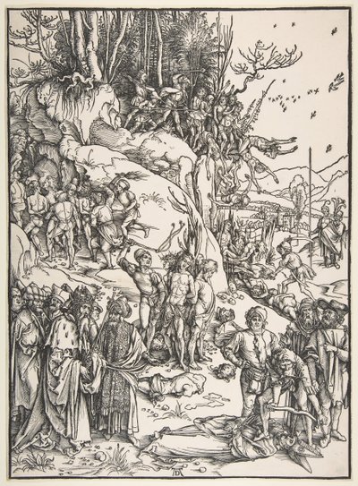 Martelaarschap van de Tienduizend door Albrecht Dürer