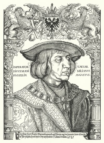 Maximiliaan I, Heilige Roomse Keizer door Albrecht Dürer