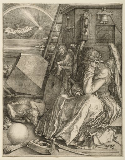Melencolia I, 1514 door Albrecht Dürer