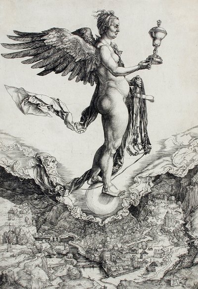 Nemesis (Het grote geluk) door Albrecht Dürer