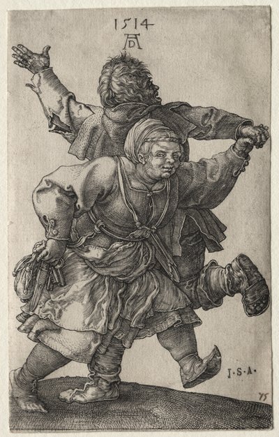 Dansend boerenpaar door Albrecht Dürer