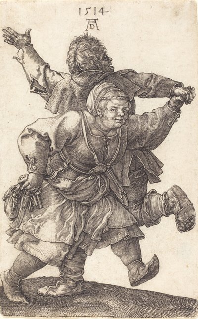 Boerenpaar dansend, 1514 door Albrecht Dürer