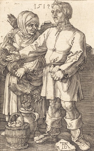 Boerenpaar op de Markt, 1519 door Albrecht Dürer