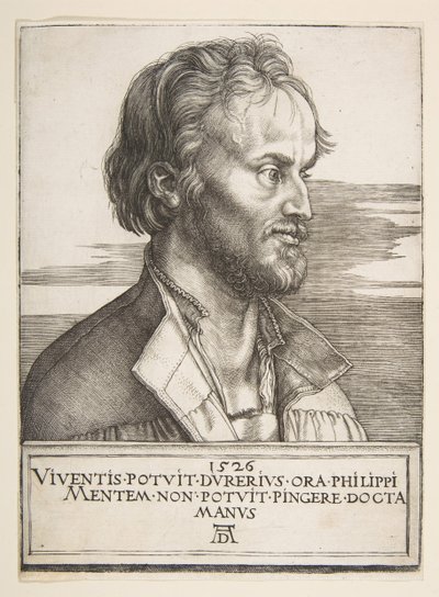 Philip Melanchthon, 1526 door Albrecht Dürer