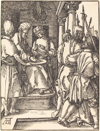 Pilatus wast zijn handen door Albrecht Dürer