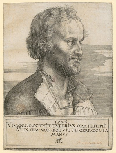 Portret van Philipp Melanchthon door Albrecht Dürer