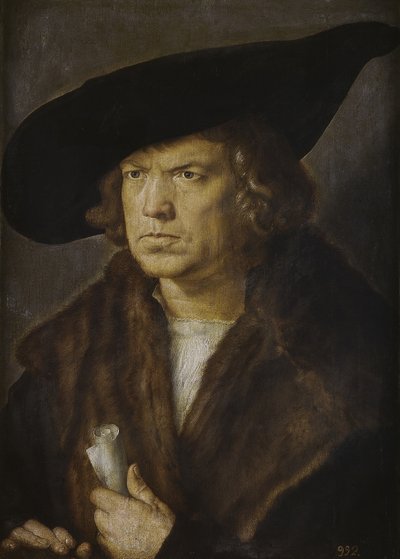 Portret van een Onbekende Man door Albrecht Dürer
