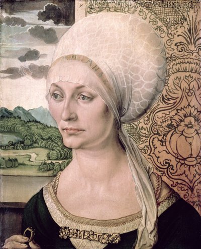Portret van Elsbeth Tucher, 1499 door Albrecht Dürer