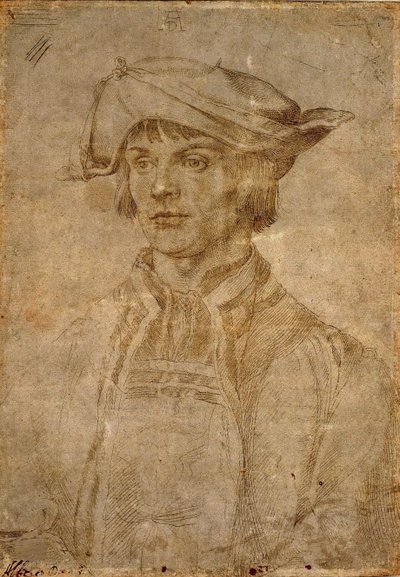Portret van Lucas van Leyden, 1521 door Albrecht Dürer