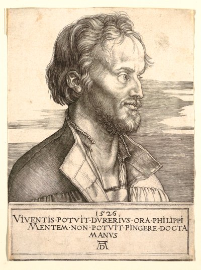 Portret van Philip Melancthon door Albrecht Dürer