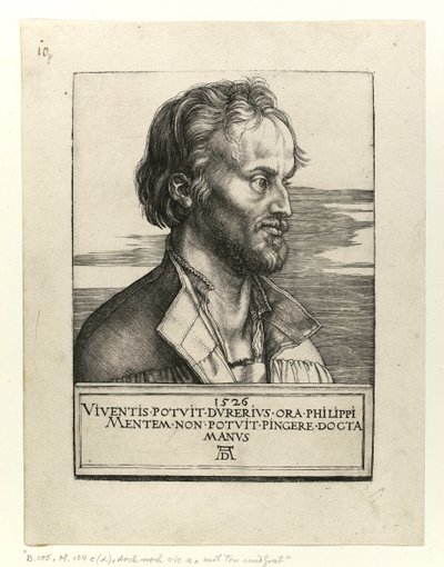 Portret van Philipp Melanchton, 1526 door Albrecht Dürer