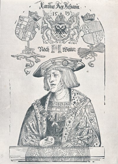 Portret van keizer Karel V, 1519 1906 door Albrecht Dürer