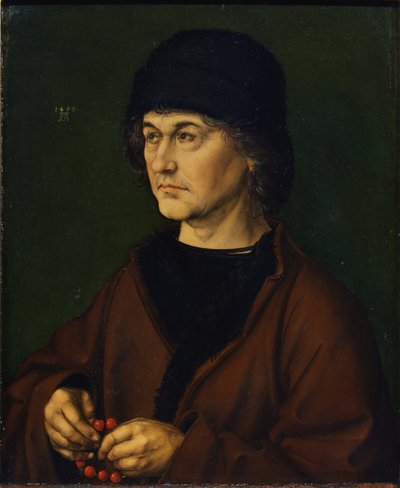 Portret van de vader van de kunstenaar, 1490 door Albrecht Dürer