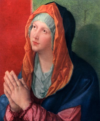 Biddende Maria, 1518, 1936 door Albrecht Dürer