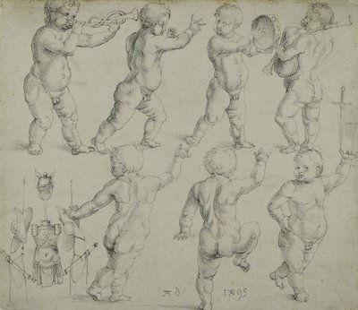Putti, 1495 door Albrecht Dürer