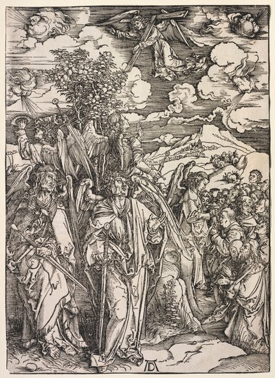 Openbaring van St. Johannes: Vier Engelen Die de Winden Tegenhouden, 1511 door Albrecht Dürer