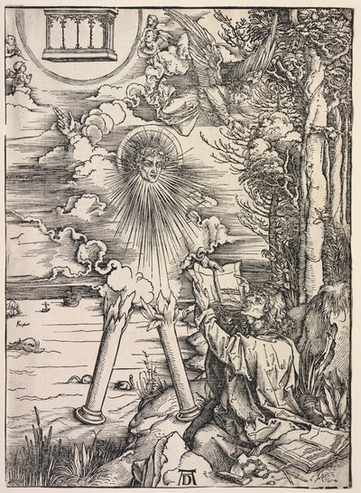 Openbaring van Johannes: Johannes die de Boeken Verslindt door Albrecht Dürer