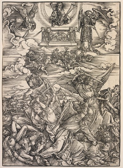 Openbaring van Johannes: De Vier Vernietigende Engelen door Albrecht Dürer