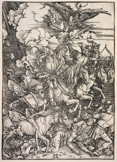 Openbaring van St. Johannes: De Vier Ruiters, 1511 door Albrecht Dürer