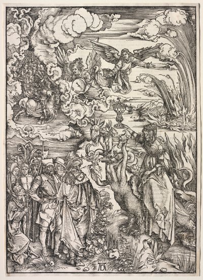 Openbaring van St. Johannes: De Vrouw van Babylon, 1511 door Albrecht Dürer