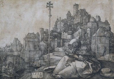 Sint-Antonius voor de stad, 1519 door Albrecht Dürer