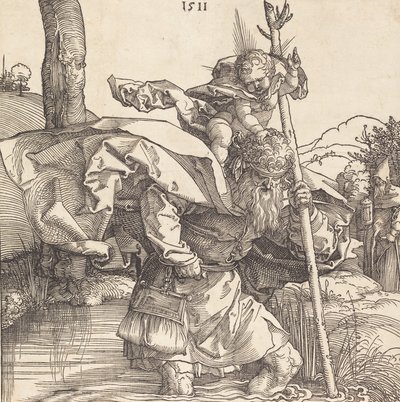 Sint Christoffel, 1511 door Albrecht Dürer