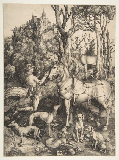 Sint Eustachius, ca. 1501 door Albrecht Dürer