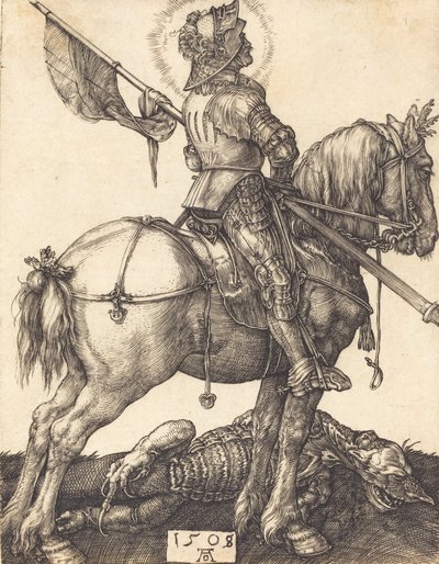 Sint Joris te paard, 1508 door Albrecht Dürer