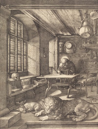 Sint Hiëronymus in Zijn Studie, 1514 door Albrecht Dürer
