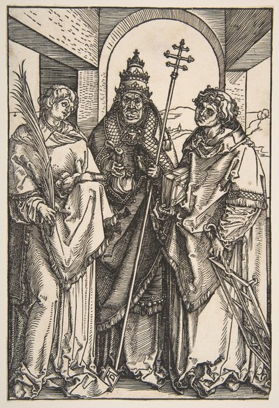 Sint Stefanus, Sint Sixtus en Sint Laurentius door Albrecht Dürer