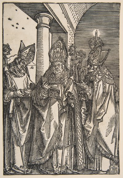 Heiligen Nicolaas, Ulrich en Erasmus door Albrecht Dürer