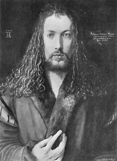 Zelfportret, 1500, 1906 door Albrecht Dürer