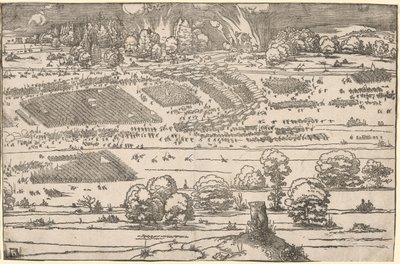 Belegering van een Fort: Linker Deel door Albrecht Dürer