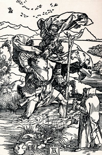 Sint Christoffel, 1500 1906 door Albrecht Dürer