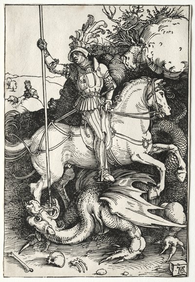 Sint-Joris Doodt de Draak, 1500s door Albrecht Dürer
