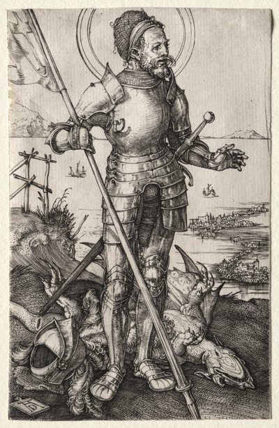 Sint Joris te Voet, ca. 1504-1505 door Albrecht Dürer