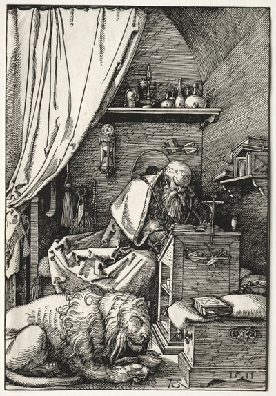St. Hiëronymus in zijn cel, 1511 door Albrecht Dürer